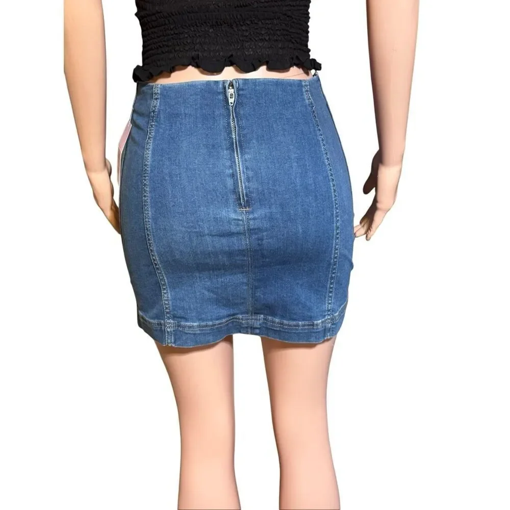 Wild fable women's mini denim skirt 2